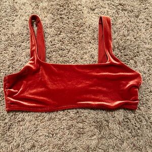 Aerie velvet bikini top